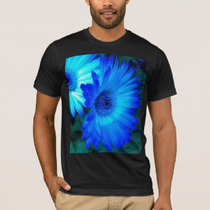 Brilliant Blue Daisies T Shirt