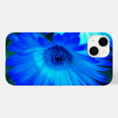 Brilliant Blue Daisy Case-Mate iPhone Hülle (Rückseite (Horizontal))