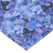 Brilliant Blue Hydrangea Blumentisch-Runner Kurzer Tischläufer (Ecke)