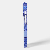 Brilliant Blue Hydrangea Floral iPhone X Case (Rückseite / Links)