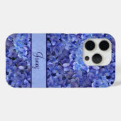 Brilliant Blue Hydrangea Floral iPhone X Case (Rückseite (Horizontal))