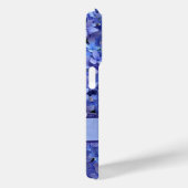Brilliant Blue Hydrangea Floral iPhone X Case (Rückseite / Rechts)