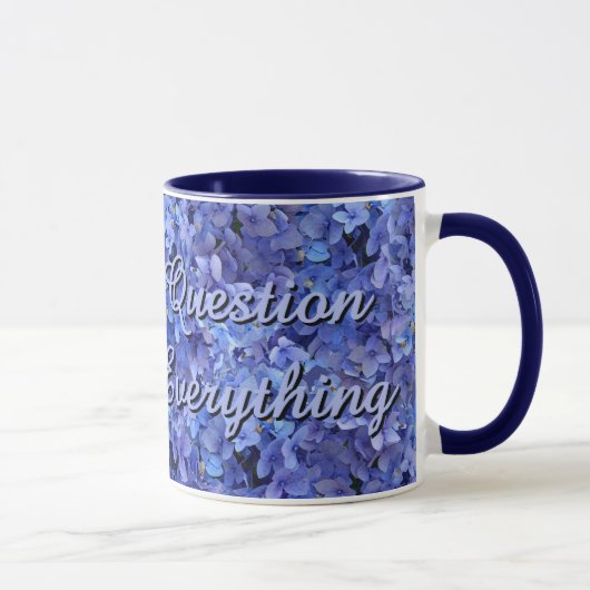 Brilliant Blue Hydrangea Inspiration Tasse (Rechts)