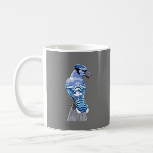 Brilliant Blue Jay Kaffeetasse (Links)