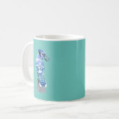 Brilliant Blue Jay Kaffeetasse (Vorderseite Links)