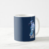Brilliant Blue Jay Kaffeetasse (VorderseiteRechts)