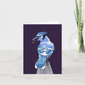 Brilliant Blue Jay Karte (Vorderseite)
