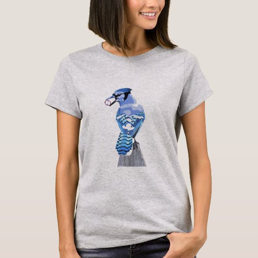 Brilliant Blue Jay T-Shirt (Vorderseite)