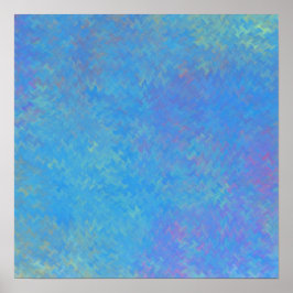 Brilliant Blue Marble Art Poster