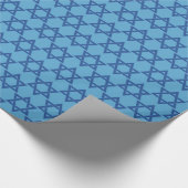 Brilliant Blue Star von David Jewish Geschenkpapier (Ecke)