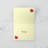 Brilliant Dahlias Vielen Dank Dankeskarte (Innenseite)