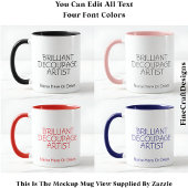 Brilliant Decoupage Künstler Crafter, Name 019 Cra Tasse