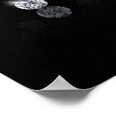 Brilliant Diamonds 2025 Luxus Neues Jahr Poster (Ecke)