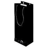 Brilliant Diamonds Luxury New Year 2023 Geschenktüte Für Weinflaschen (Rückseite Schrägansicht)