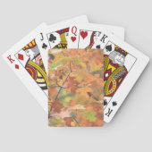 Brilliant farbige Herbstlaube Spielkarten (Rückseite)