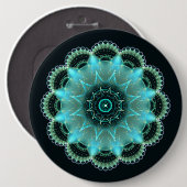 Brilliant Fraktal mandala Button (Vorne & Hinten)