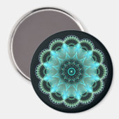 Brilliant Fraktal mandala Magnet (Vorderseite/Rückseite)