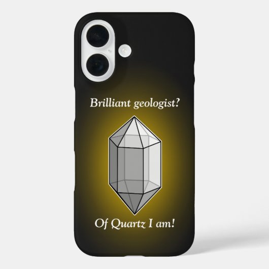 Brilliant Geologin Quartz Pun Case-Mate iPhone Hülle (Rückseite)