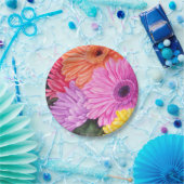 BRILLIANT GERBER BLUME PAPIERPLATTE PAPPTELLER (Party)