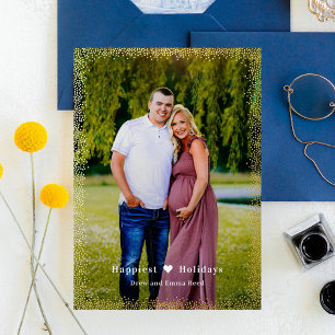 Brilliant Glow FOIL individuelle Festtags-Grußkart Folien Feiertagskarte