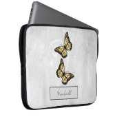 Brilliant Gold Butterfys Laptopschutzhülle (Vorne Rechts)