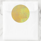 Brilliant Golden Marbour Künstlerisch Runder Aufkleber (Tasche)