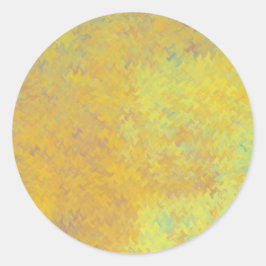 Brilliant Golden Marbour Künstlerisch Runder Aufkleber