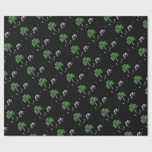 Brilliant Happy St. Patrick's Day Diamonds Geschenkpapier (Flach)