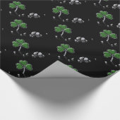 Brilliant Happy St. Patrick's Day Diamonds Geschenkpapier (Ecke)