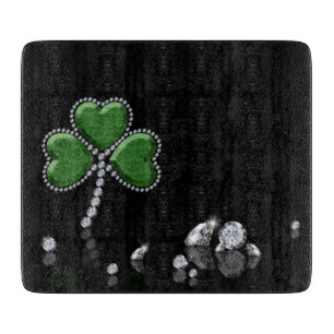 Brilliant Happy St. Patrick's Day Diamonds Schneidebrett