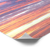 Brilliant Hawaiian Pink und Lavender Sunset Sky Poster (Ecke)