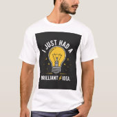 Brilliant Idea Lightbulb Electrical Engineer Gift T-Shirt (Vorderseite)