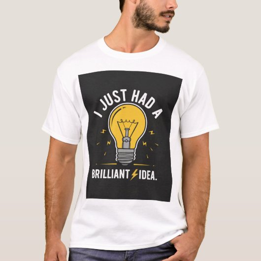 Brilliant Idea Lightbulb Electrical Engineer Gift T-Shirt (Vorderseite)