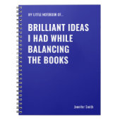 Brilliant Ideas Funny Accountant Notizblock (Vorderseite)