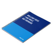 Brilliant Ideas I Had While Day Drinking Funny Notizblock (Linke Seite)