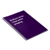 Brilliant ideas I had while pooping: Funny Gift Notizblock (Rechte Seite)