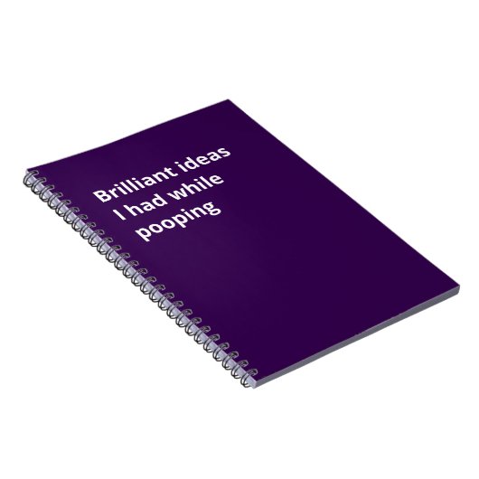 Brilliant ideas I had while pooping: Funny Gift Notizblock (Rechte Seite)