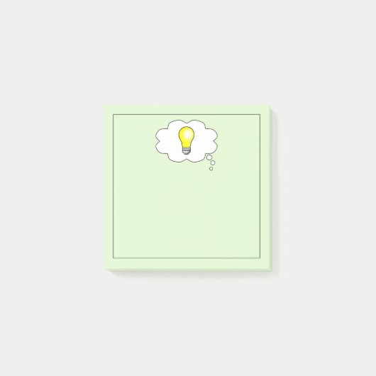 Brilliant Light Bulb Ideas Square Post-it Klebezettel (Vorderseite)