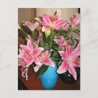 Brilliant Lilies Postcard Postkarte