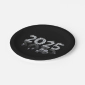 Brilliant Luxury Diamonds New Year 2025 Pappteller (Schrägansicht)