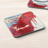 Brilliant Maine Lobster Getränkeuntersetzer (Linke Seite)