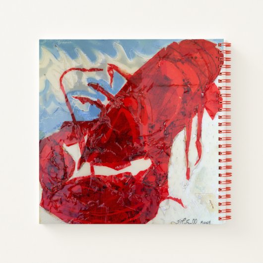 Brilliant Maine Lobster Notizblock (Rückseite)