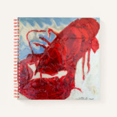 Brilliant Maine Lobster Notizblock (Vorderseite)