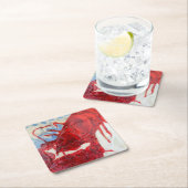 Brilliant Maine Lobster Rechteckiger Pappuntersetzer (Vor Ort)