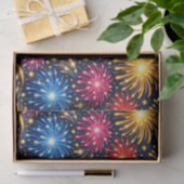 Brilliant Midnight Fireworks Pattern Seidenpapier (Geschenk)