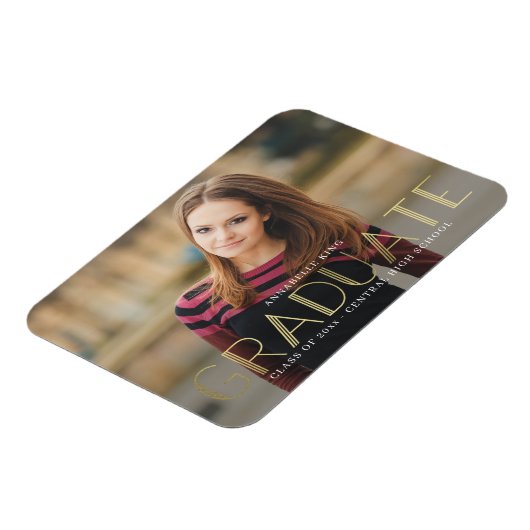 Brilliant Mind Abschluss Ankündigung Magnet (Linke Seite)