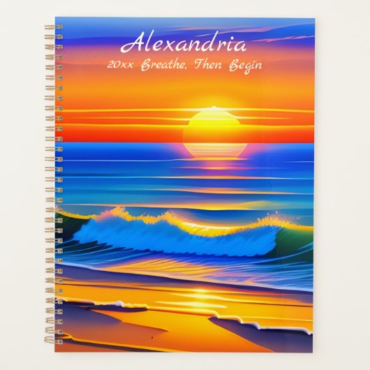 Brilliant Ocean Sunset Planer (Vorderseite)