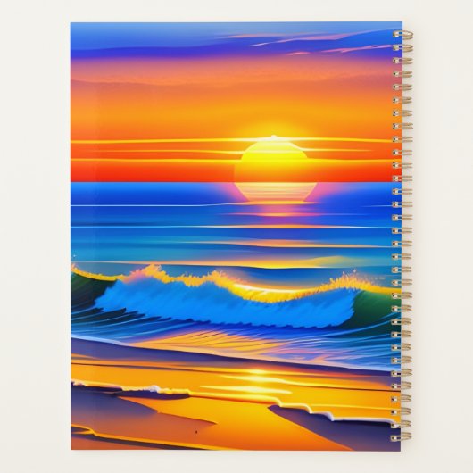 Brilliant Ocean Sunset Planer (Rückseite)