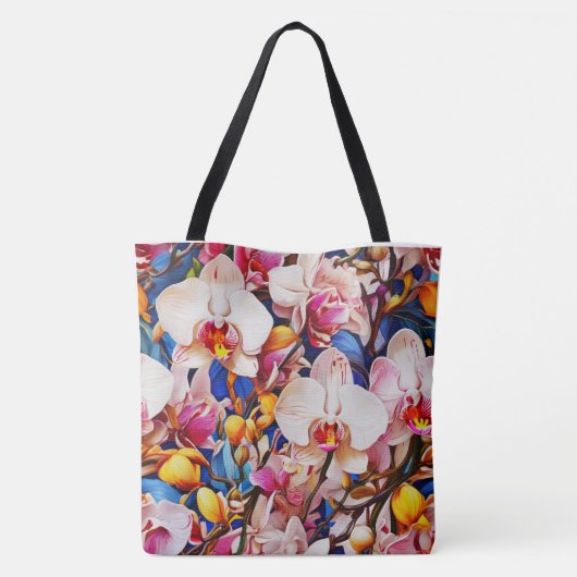 Brilliant Orchid Tote Bag Tasche (Rückseite)