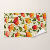 Brilliant Poppies Badhandtuch Set (Handtuch)